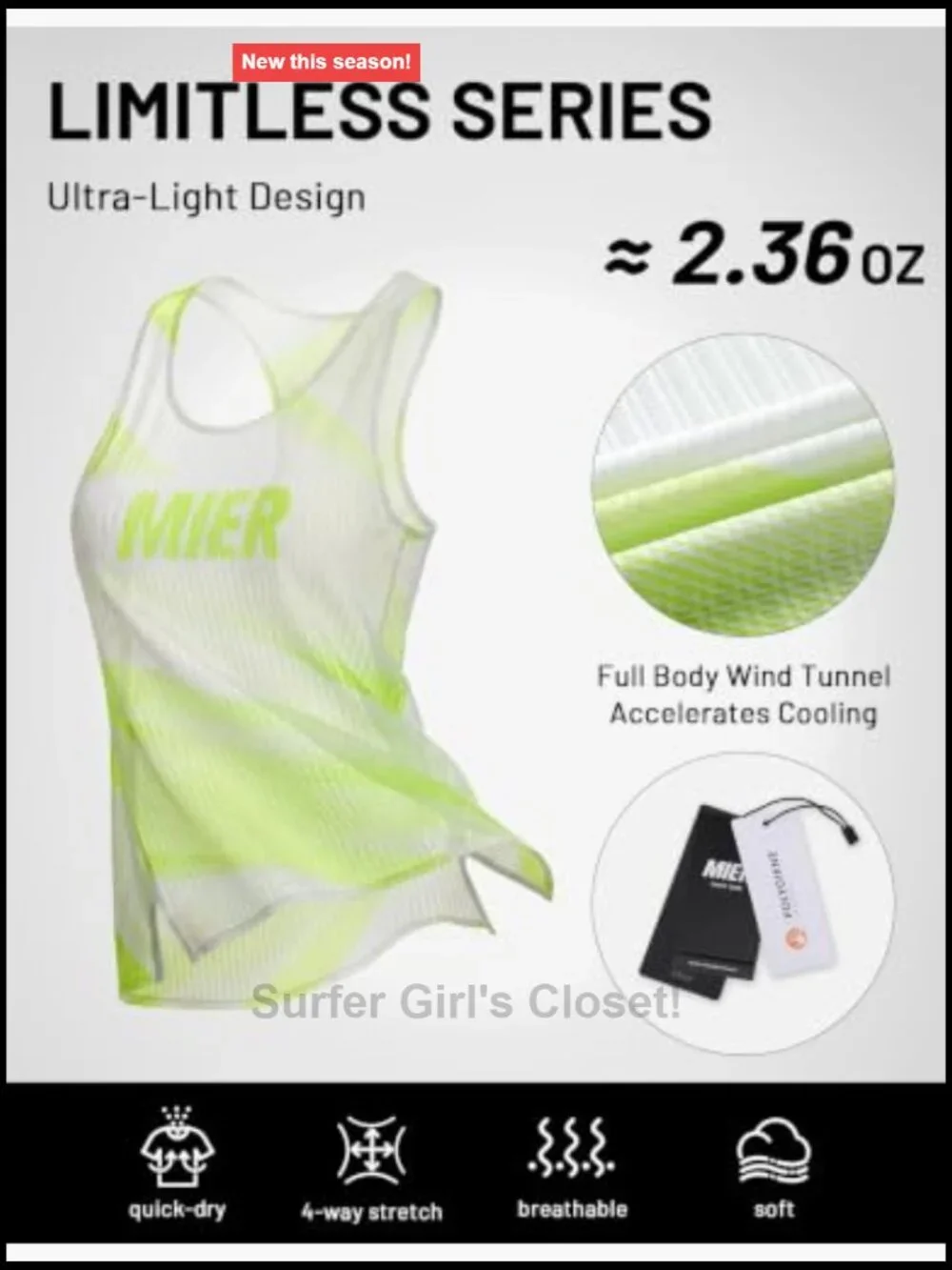 Women's Seamless Racerback Tank Top Quick Dry Running Singlet